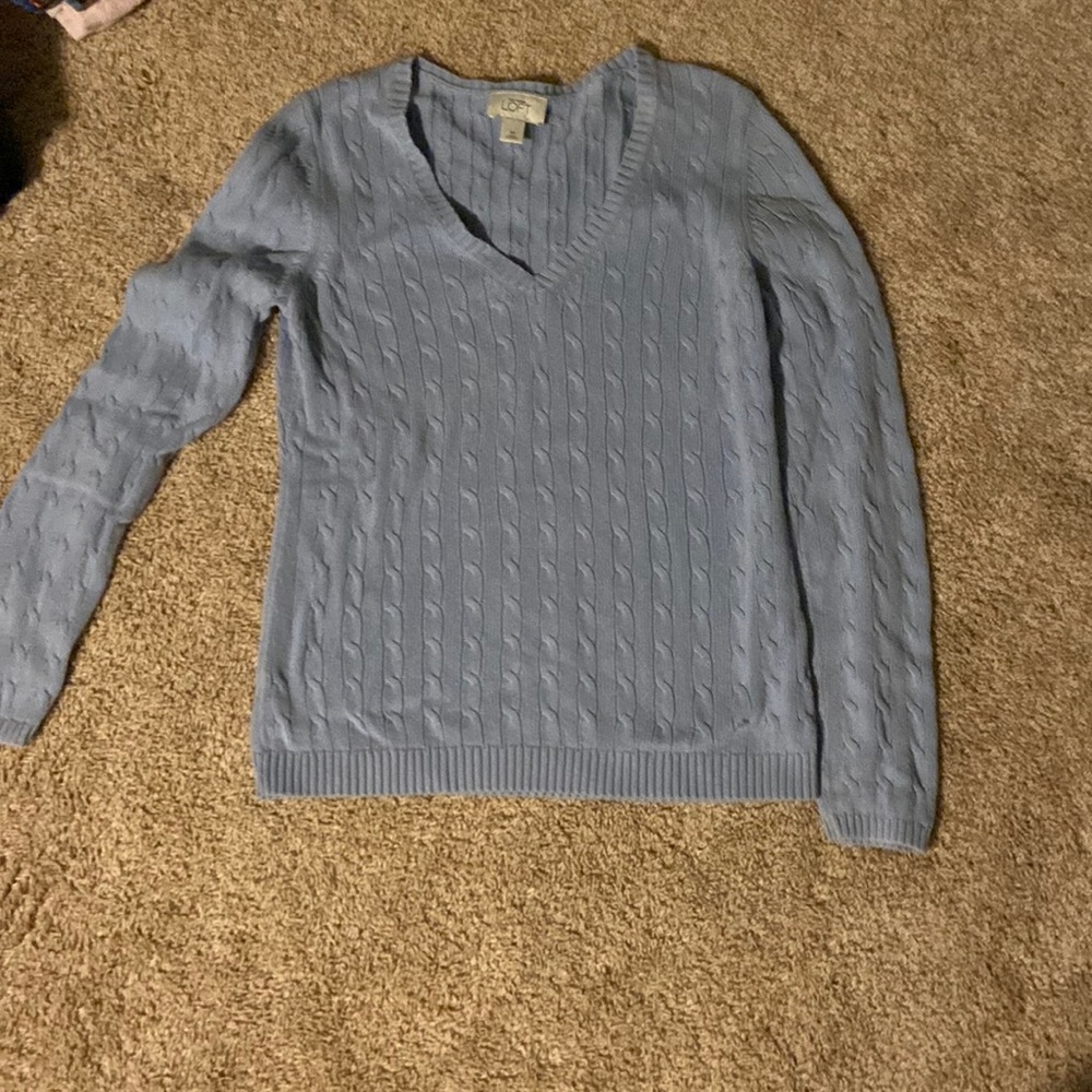 Ann Taylor Loft Cable knit sweater